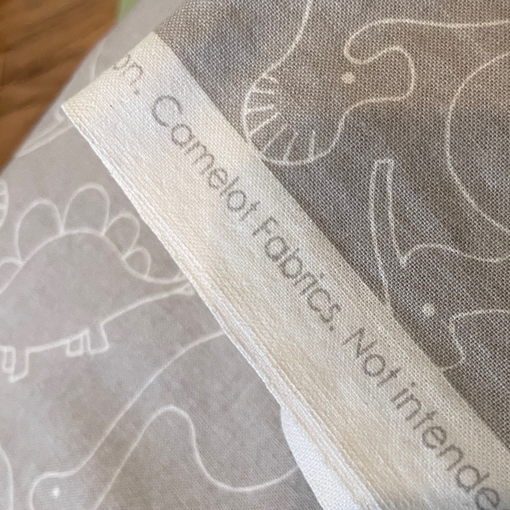 2 1/3 yards Gray Dino-Mite Outline Stone Camelot Fabric, 100% cotton, sewing - Picture 3 of 4